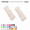 2Pair Flat Cotton Shoelaces Wide Sneaker Replacement Shoe Laces Classic Colored Shoelaces 80/100/120/140/160cm Unisex Shoestring