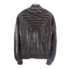 Armani Jeans Faux Fur Lining Zip Jacket 48 Black Series Logo Men's Used