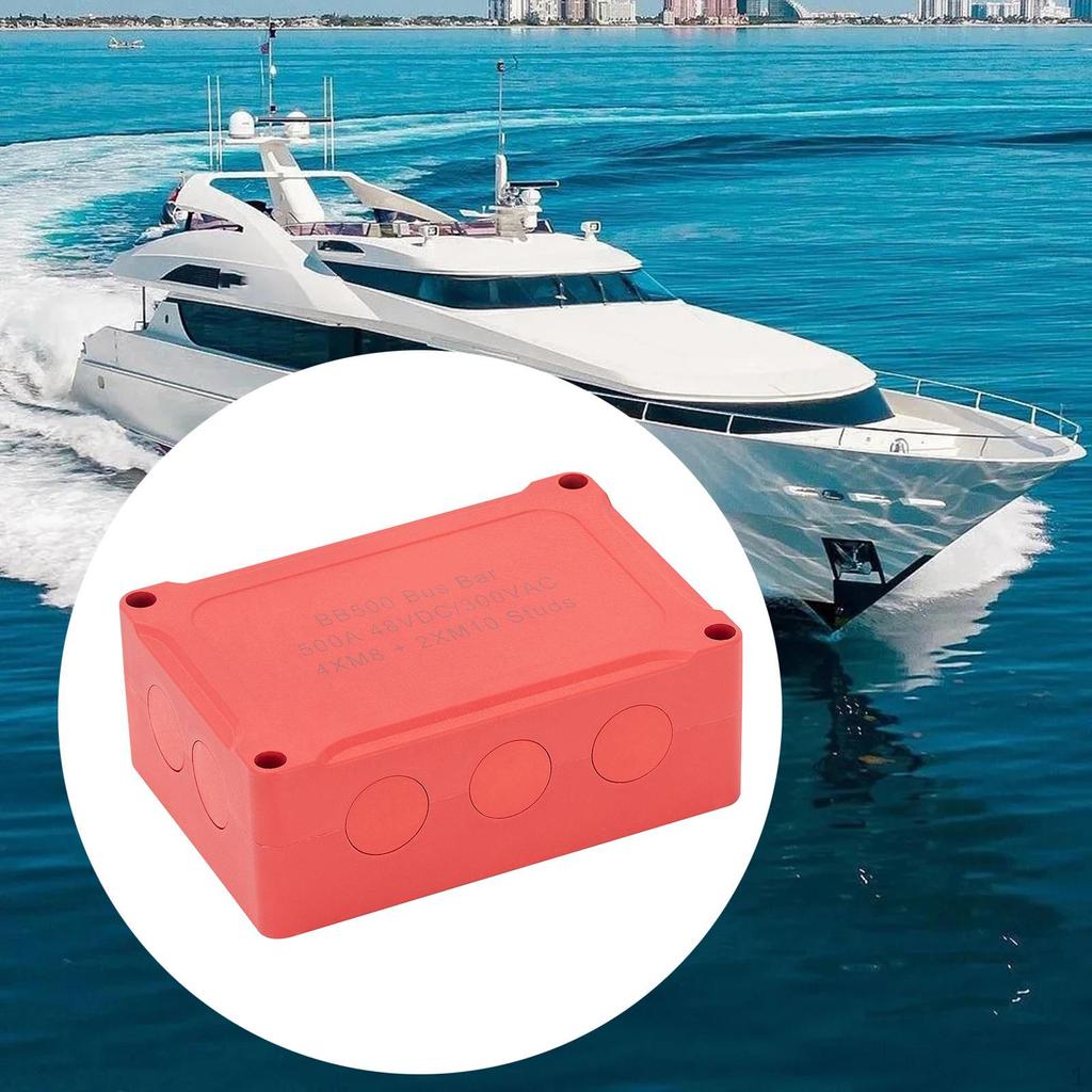 500A 48V Marine Bus Bar Power Distribution Block Terminal for Auto Boats