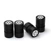 4pcs Car Wheel Tire Valve Aluminum Caps Tyre Stem Covers Airdust For Volkswagen VW GTI Golf Polo Tiguan Passat Touareg Magotan