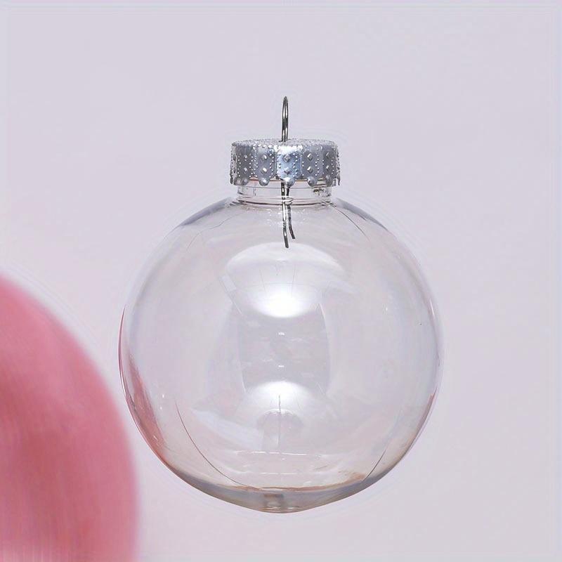 10pcs Transparent plastic decorative ball DIY filling Christmas decorative ball Christmas decoration