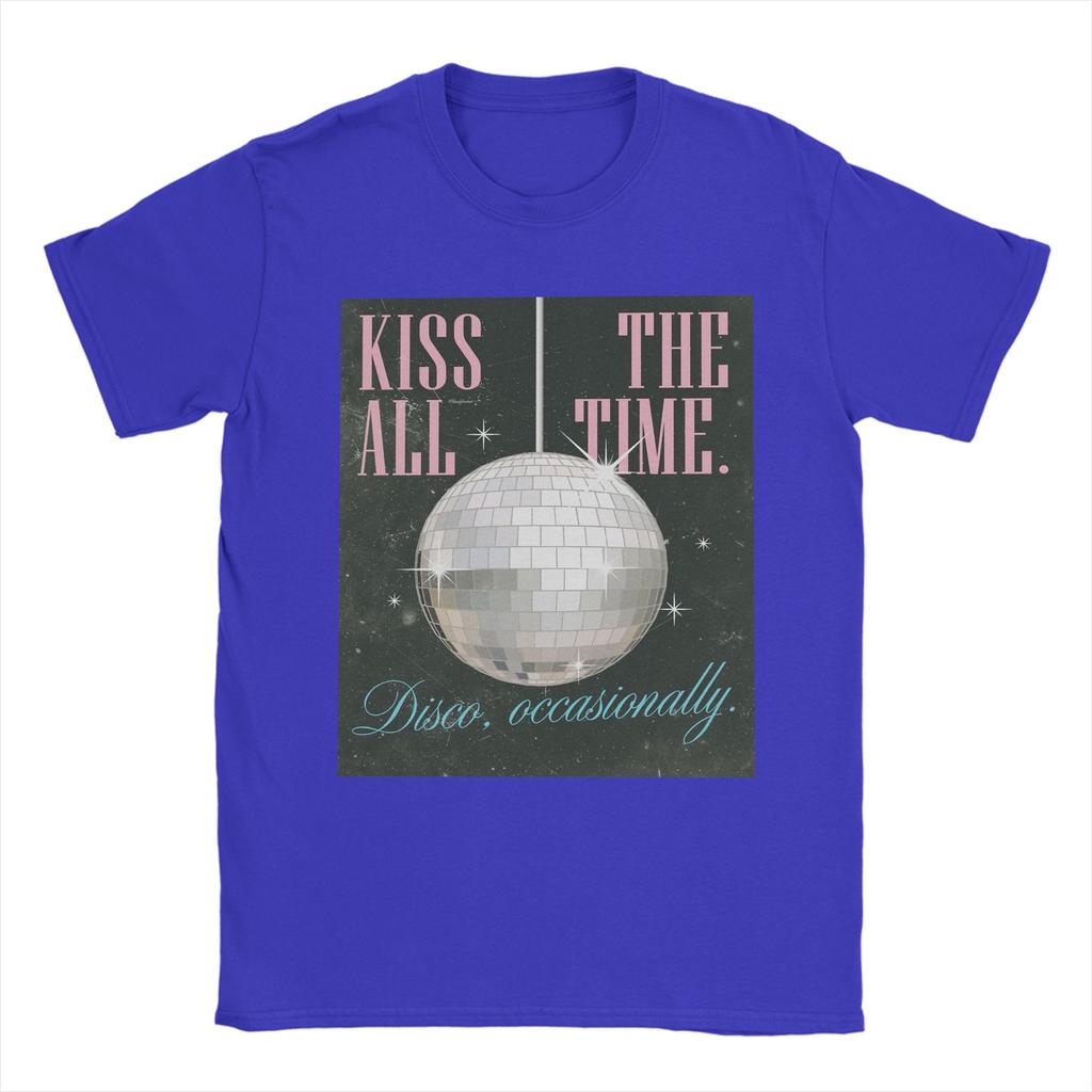 Men Harry Styles Kiss All The Time Disco Occasionally T Shirts Cotton Tops Fashion Short Sleeve Round Collar Tees Summer TShirt