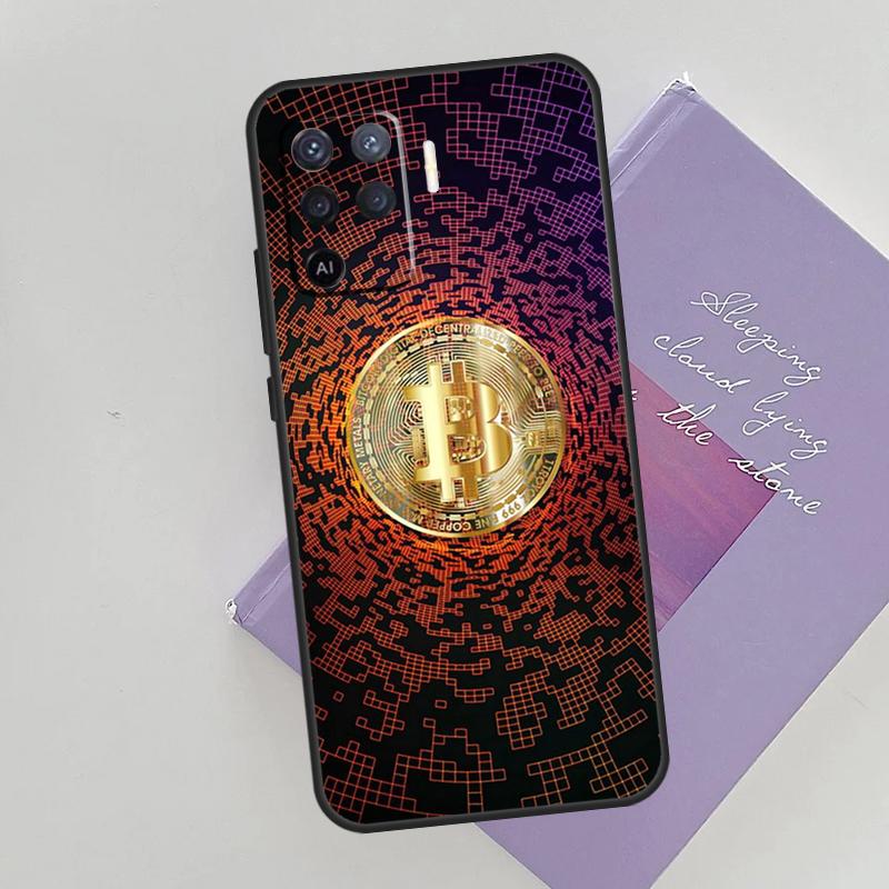 BTC Bitcoin Phone Case For Oppo A74 A53 A54 A94 A15 A16 A17 A52 A72 A76 A96 A57S A58 A78 A98 Back Cover