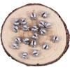 100pcs Fishing Weights Sinkers Fishing Tackle Accessories Open Mouth Design Weights Split Shot Fishing Sinkers 5 Sizes