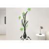 Rose Vase Acrylic Mirror Wall Stickers Plum Blossom DIY Art Wall Decal Living Room Bedroom Home Flower Wallpaper Decor