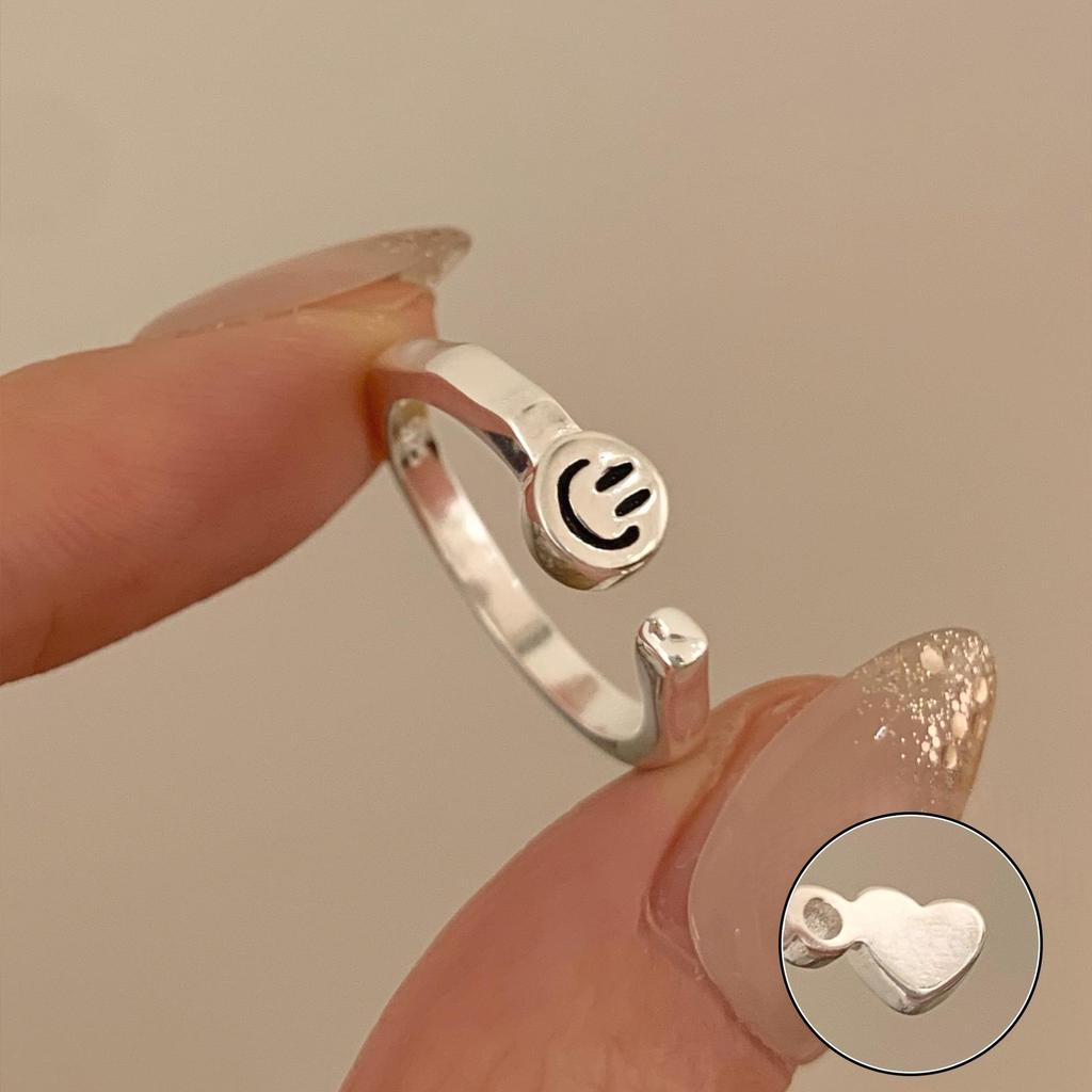 Xiaohongshu S925 Sterling Silver Summer Ring: Women's High-End Niche Light Luxury, Non-Fading Silver Jewelry