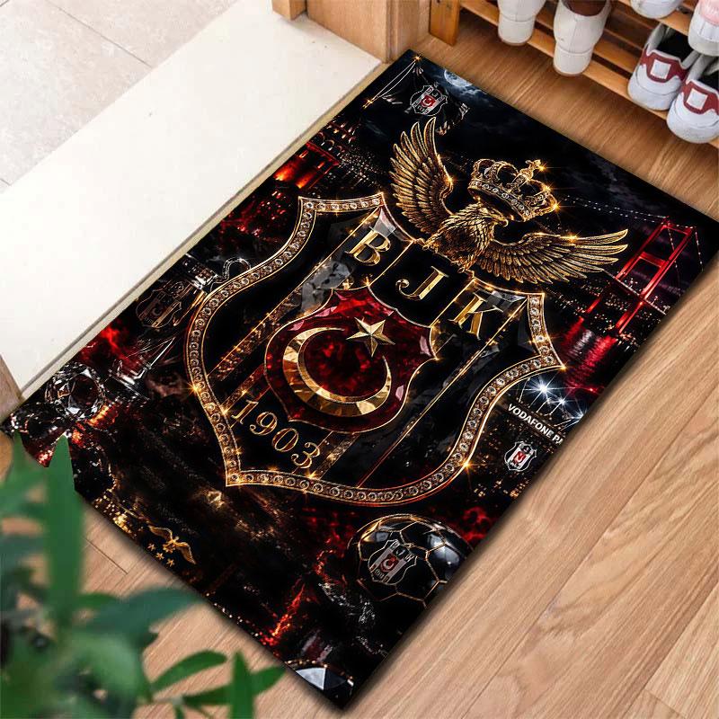 Besiktas Gymnastics Club Carpet Rug for Living Room Bedroom Home Sofa Decoration,Kids Play Non-slip Floor Mat