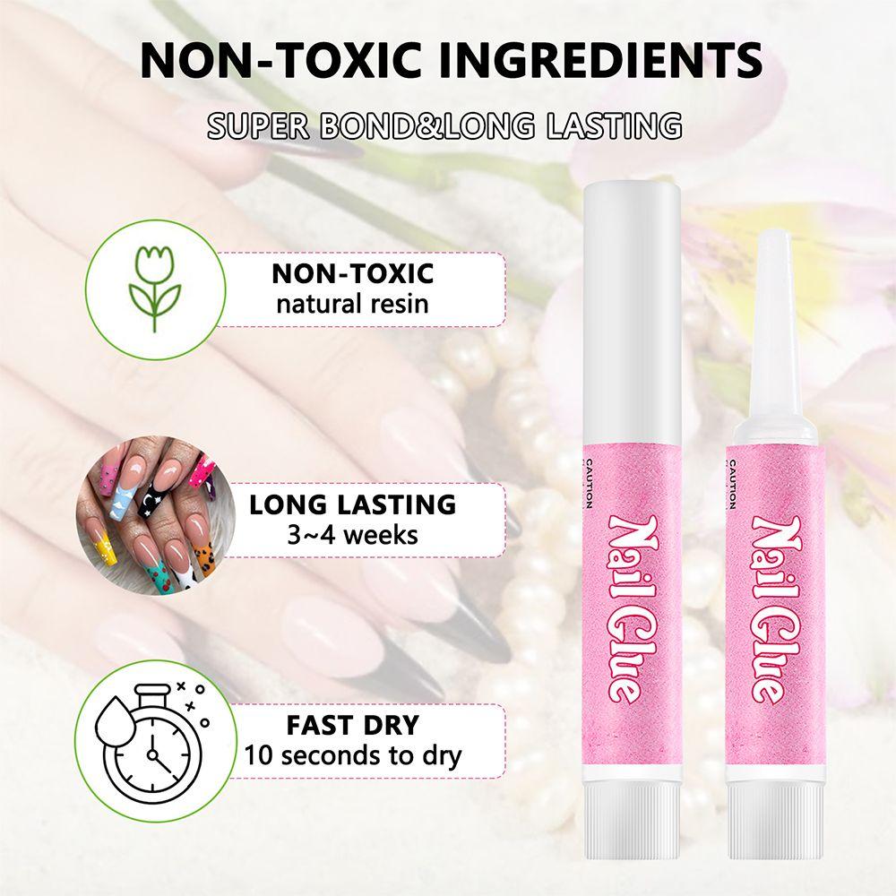 דבק דבק לציפורניים יבשות מהירה לציפורניים אקריליות דבק לקצוות הציפורניים דבק לציפורניים מלאכותיות דבק לציפורניים ללחץ על ציפורניים