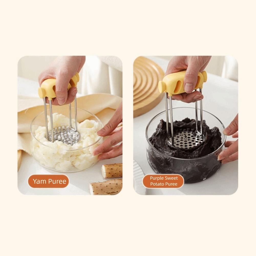 Manual Potato Masher Durable Kitchen Gadget Multipurpose Food Masher  Complementary Food