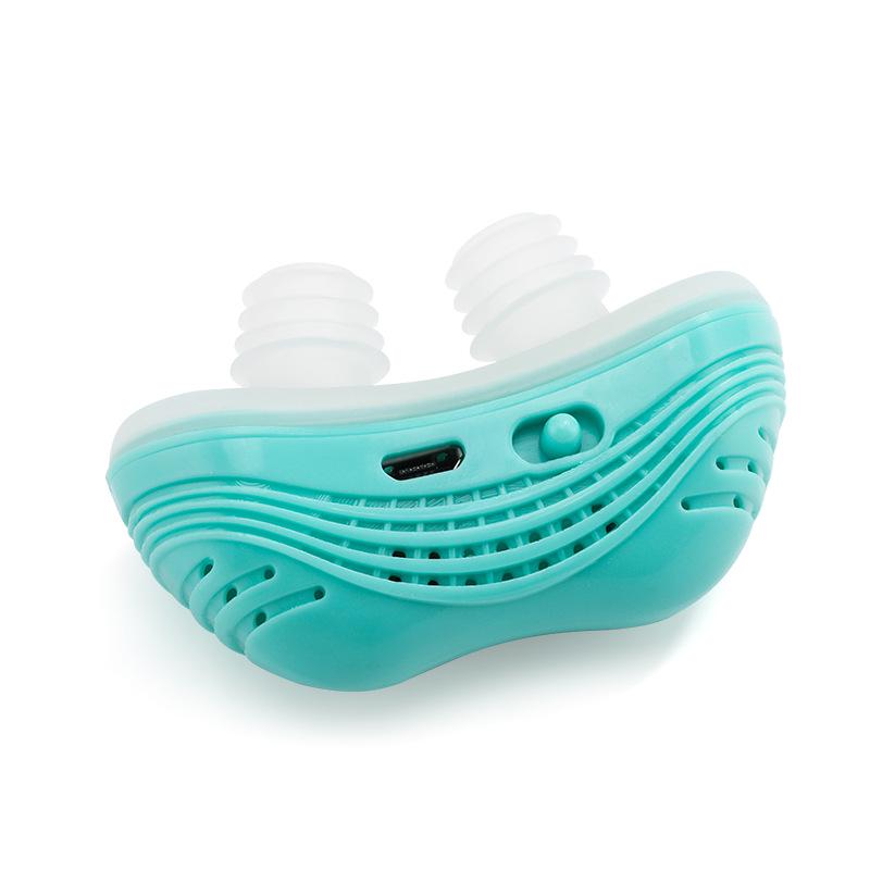 

Электрическое устройство против храпа - Стоппер храпа для облегчения заложенности носа зелёный