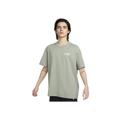 Sportswear Letter Print Ribbed Crew Neck T-Shirt Men Tops Dark-Muddy-Gray HJ6544-053