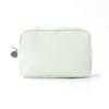 Contrast Color Striped Cosmetic Bag for Women Daily Casual Soft Zipper Makeup Storage Bag Portable Travel Outdoor Toiletry Bags