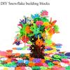 Children's Early Education Insert Bag Snowflake Building Block Set, Children's Educational Building Blocks, Children's DIY Toys