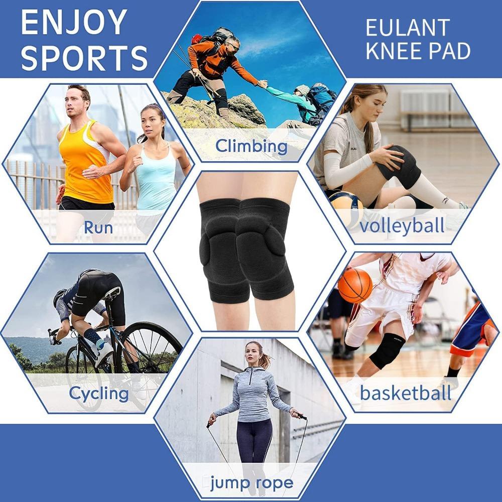 Volleyball Knee Pad  Non-Slip Thickening Anti-Collision Sports Knee Pad Elastic Breathable Knee Brace Ideal Dancing Football Hiking Basketball
