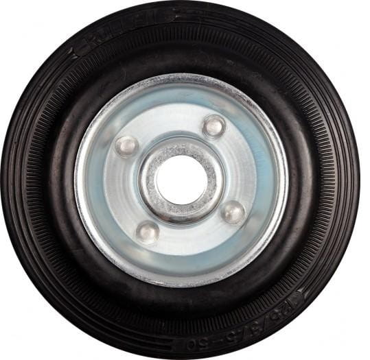 Vorel Bearing Wheel Black Rubber 100mm..