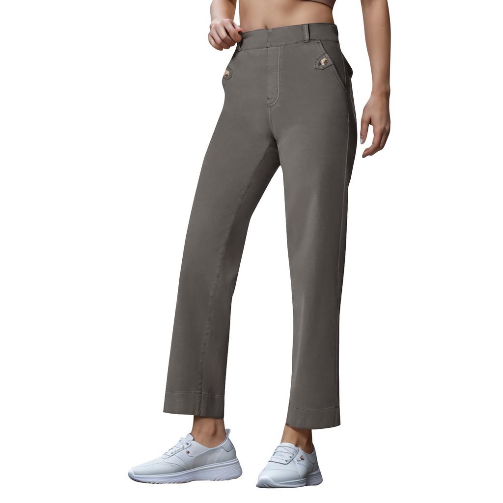 Wide Leg Pants For Women Yoga Pants High Waist Sweatpants With Pockets Stretch Pants Comfy Workout Sports Sweatpants