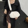 Large Capacity Furry Pleated Shoulder Bag Lightweight Mink Fur Wrinkle Handbag Gifts
