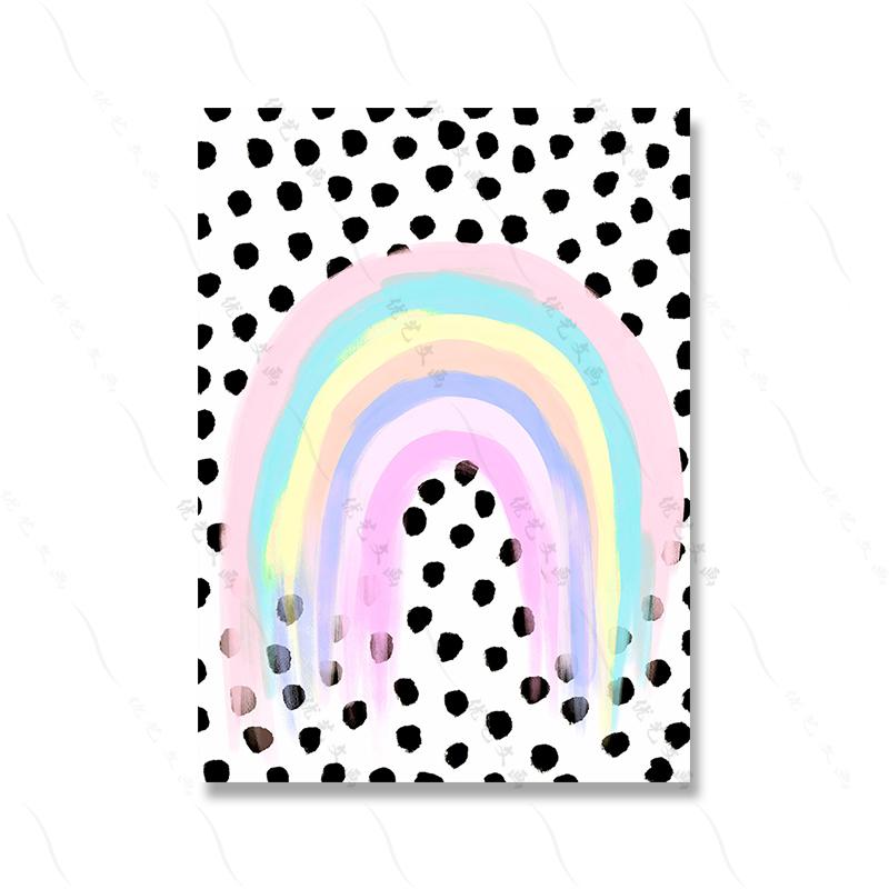 Dievčenský citát Ružový nástenný umelecký plagát Tlač Kancelária Spálňa Dekor na plátne Vtipné feministické pastelové farby Rainbow Colou Painting Room Home Decor (s rámom)