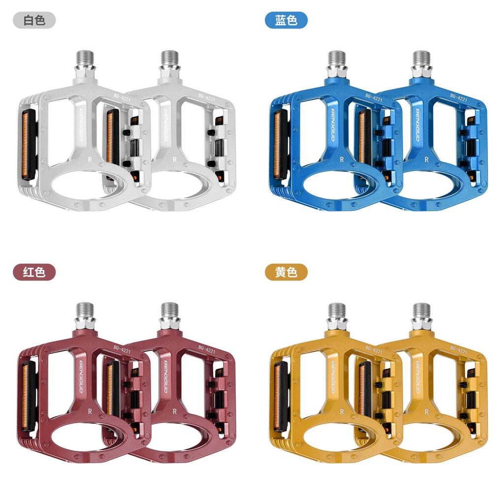 Cykelpedal med dubbla lager i aluminiumlegering för mountainbikecykling och pendling