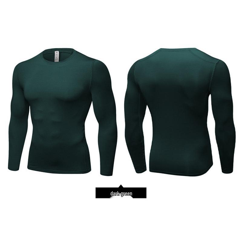 Herren Schnelltrocknender Kompressions-Sportanzug: Hochelastische Langarm-Fitness-Trainingsuniform für Personal Trainer