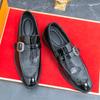 Men Loafers Street Style Monks Formal Business Wedding Dress Prom Blazers Tuxedo Party Shoes Large Size