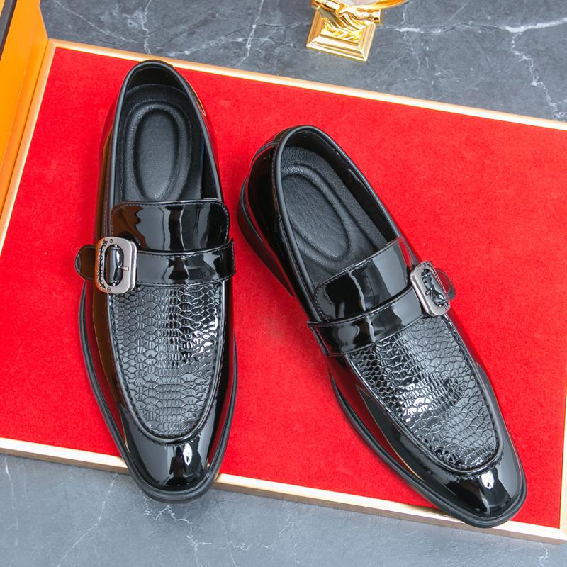 Men Loafers Street Style Monks Formal Business Wedding Dress Prom Blazers Tuxedo Party Shoes Large Size
