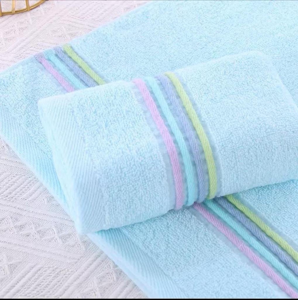 Premium Thick Cotton Towel - Soft, Absorbent, Non-Shedding for Men & Women