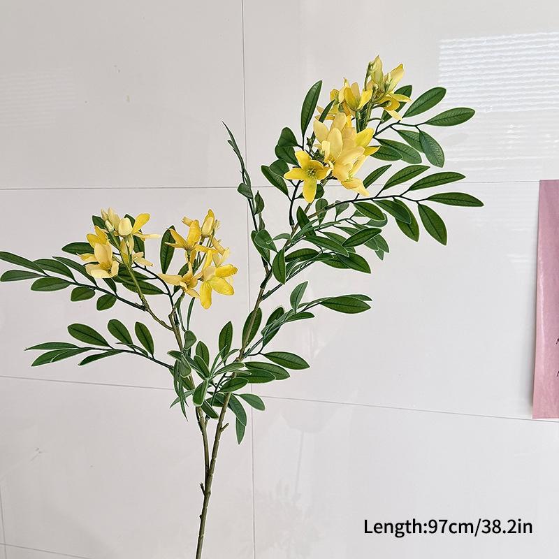 

Artificial Flowers Leaves Artificial Green Plant Floral Art Wedding Scene Decoration Fake Plants Flower Arrangement Household Decoration