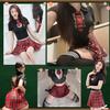 BeLoved Idol Value Full Set Moe Anime Babydoll Lingerie Uniform School Girl Lolita JK High School Babydoll Cute Gift Cosplay Costume Halloween Costume
