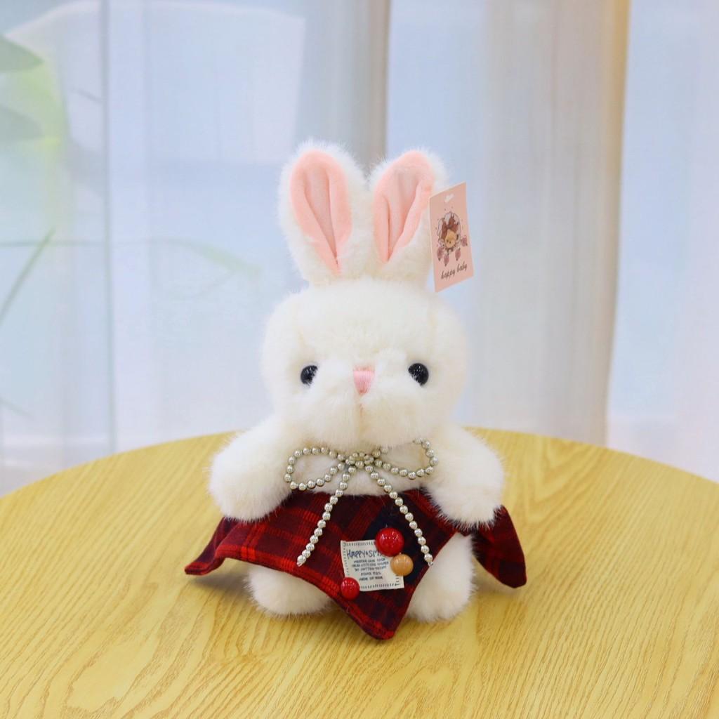 Cute Soft Rabbit Plush Doll  With Soft Short Fur And Pp Cotton Filling For Kids