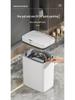Hands-Free Automatic Trash Can with Smart Lid for Bathroom Use