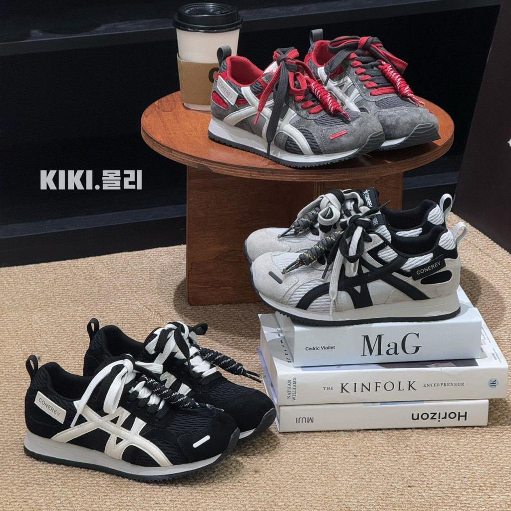 American Retro Forrest Gump Shoes Women's Ins Tide 2025 Early Autumn New Niche Color Matching Waffle Shoes Casual Sports Shoes Women