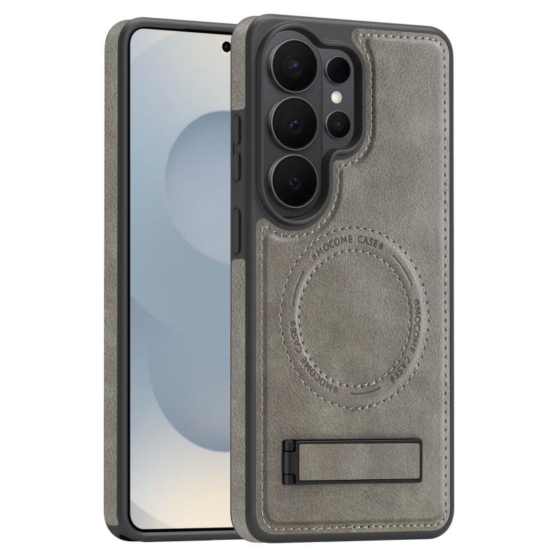 Shockproof Magnetic Leather Phone Case For Samsung Galaxy S23 S24 S25 S26 Plus Ultra FE Edge Invisible Fold Bracket Cover