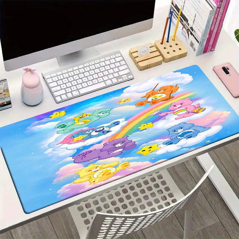 Bear Theme Mouse Pad, Non Slip Rubber Base, Multifunctional Office & Home Decor, Perfect for Workspace Personalization.