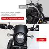 GOLDFAUST CL 250cc 500cc Bikini Cowl - Matte Black, Gloss Black, Carbon Black - Motorcycle Front Cowl (Carbon Black)