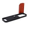 Wooden Handle L Shape Grip Fit for X E5 Camera Aluminum Alloy L Shape Handgrip with Quick Release Plate