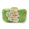 Flower Evening Bags Purse Luxury Crystal Wedding Handbags Formal Clutch Bag Women Bridal Party Purses Lady Diamond Minaudiere