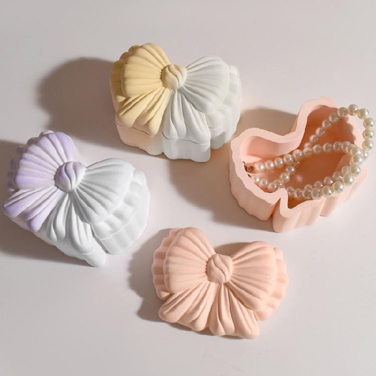 Silicone Mold for Bowknot Pumpkin Storage Container Jewelry Accessories Organiser Case Making Lightweight Design