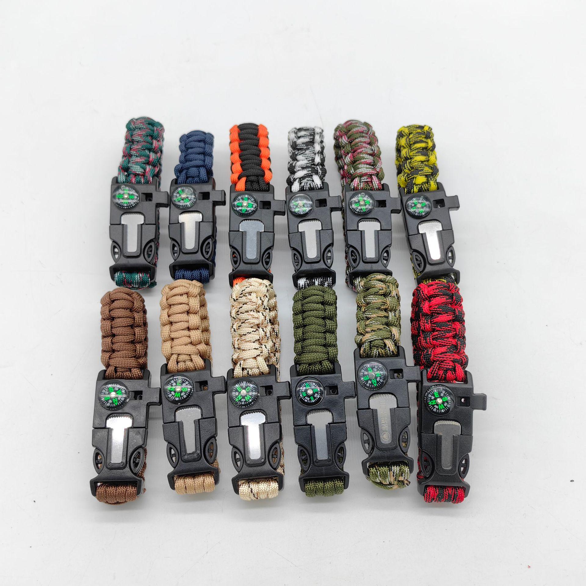 

Многофункциональный браслет выживания из паракорда: Страховочная веревка для приключений на открытом воздухе с семижильным сердечником Forest Camo