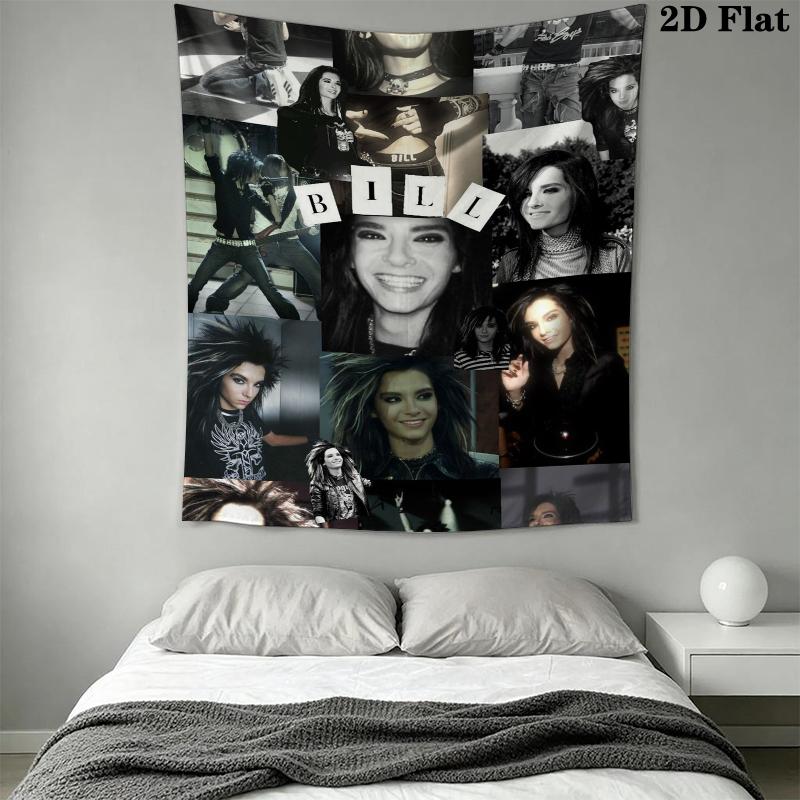 BILL KAULITZ Wall Tapestry Aesthetic Wall Hanging Printed Fabric Blanket Decorative Tapestries for Bedroom Living Room Home Decor