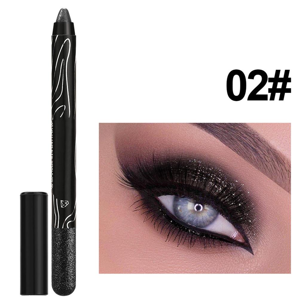 Waterproof Shimmer Eyeshadow Pen with Glitter and Pearlescent Finishes for Long Lasting Sparkly Eye Makeup