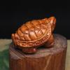 Miniatur Schildkrötenfigur Ornament Holzgeschnitztes Tier Schildkrötenhandwerk Lustige Geschenke Schreibtischzubehör Heimdekoration Neujahrsgeschenk