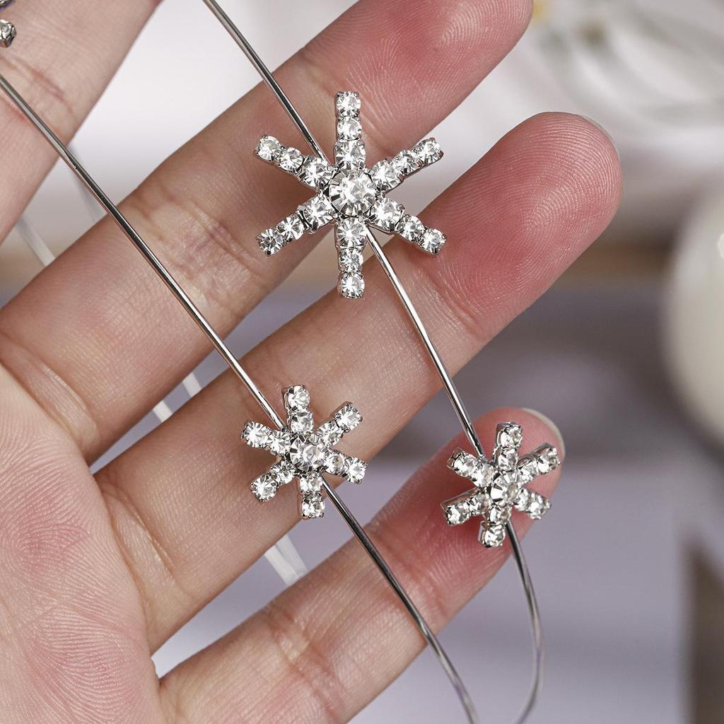 Koreanisches doppellagiges Stirnband mit Strassstern: Elegantes & Stilvolles Tägliches Haaraccessoire