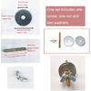 6 Set Wooden Parrot Perch Mount Screws Nuts Washer Kit Hardware for Natural Wood Bird Perch DIY Wood Birds Stand Branch Platform Playground Wild