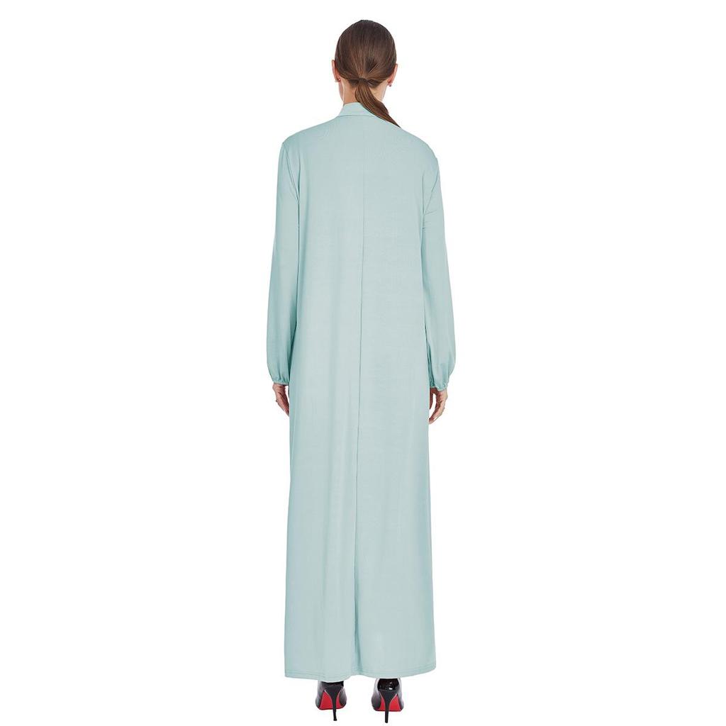 Women's Fashion Loose Fit Stand-Up Collar Dress for Middle East and Southeast Asia Markets