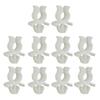 10Pcs Vehicle Retainer Hood Bonnet Support Stay Rod Clip for Qashqai Dualis J10 D40