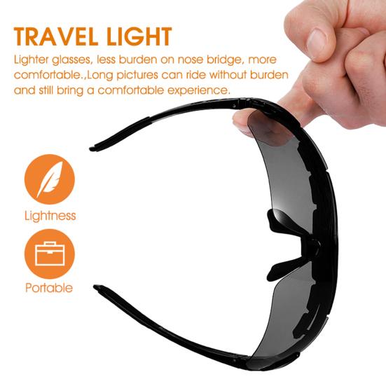 Cycling Glasses Windproof Anti-Ultraviolet Comfortable Photochromic Polarized MTB Bike Eyewear for Riding