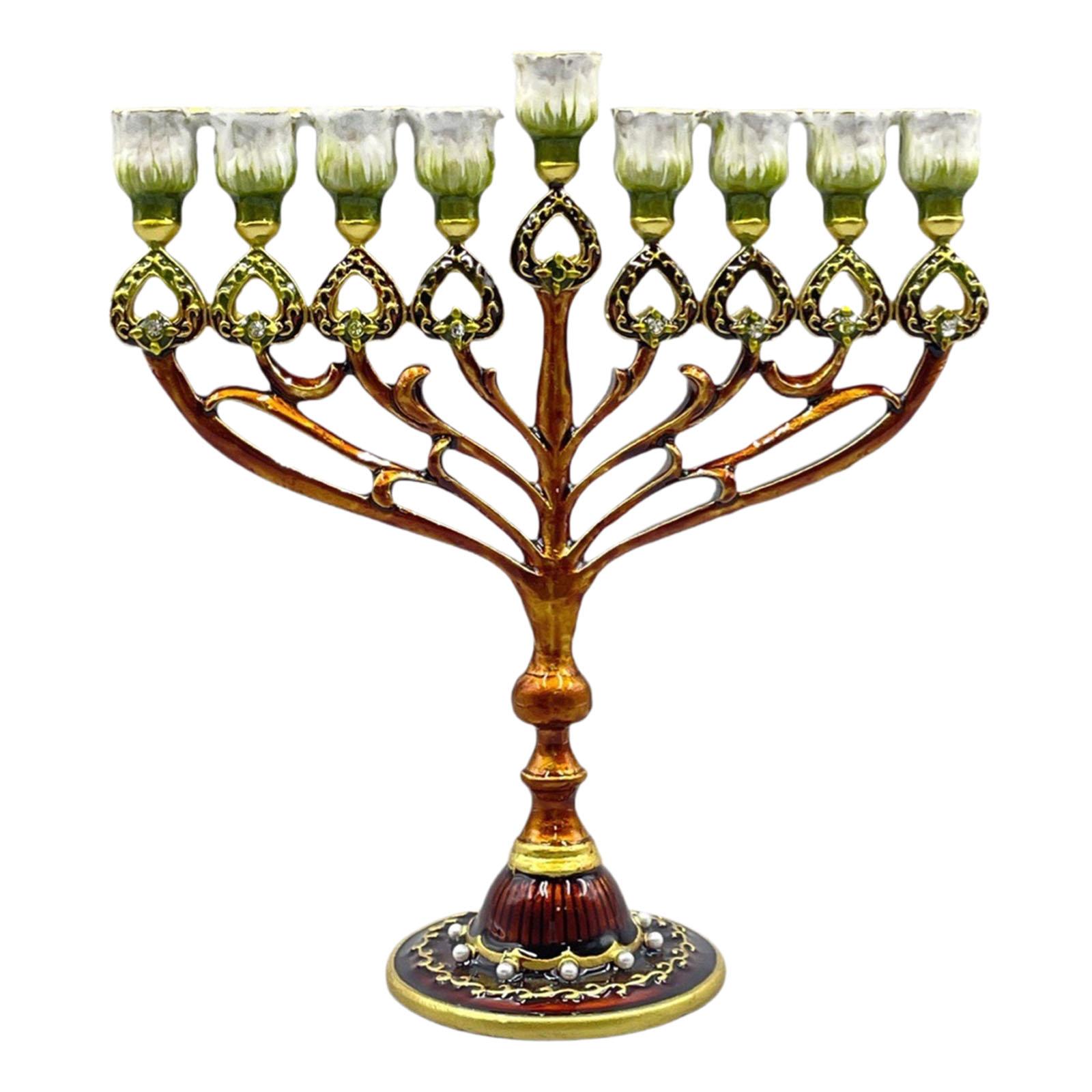 Hanukkah Menorah Home Decorative Metal Candle Holder for Vent Party Banquet разноцветный