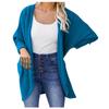 Women's Solid Color Comfortable Home Cardigan Long Shirt Shawl Jacket