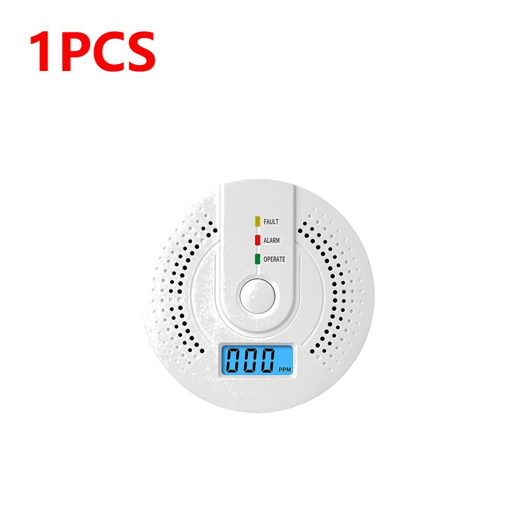 Independent CO Alarm Sensor Carbon Monoxide Alarm Detector High Sensitive Warning LED Display CO Alarm Battery Powered
